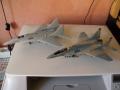 Mig-29A-k

2db Mig-29A 1/72-esek, az egyik hiánytalan de nem lett befejezve, lehet, hogy kiigazításra szorul a szín is. A másik maratva lett, itt-ott tömíteni is kell majd, nem 100%-os eredeti az alkatrész állománya,mindkettőhöz van kabintető, de e legutóbbi lehet inkább alkatrésznek jó! A kettő 1500.-