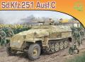 Sd.Kfz. 251/1 Ausf. C; maratás, magyar o-n harcolt is építhető!