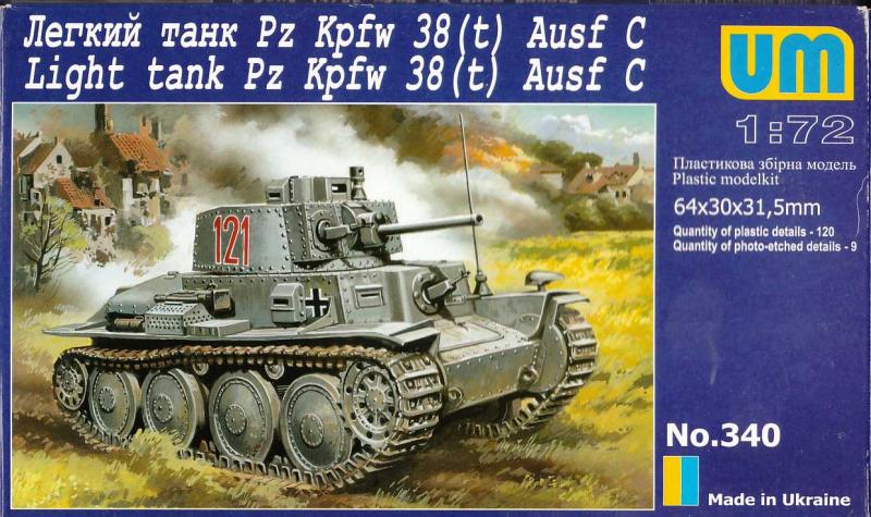 Pz.Kpfw. 38(t) Ausf. C;maratás, magyar is építhető belőle