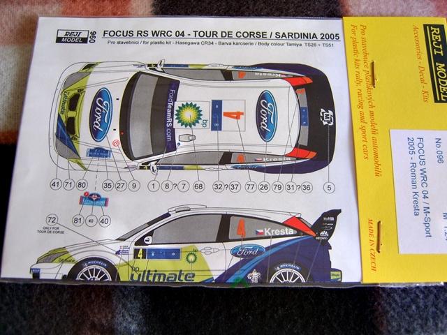 Ford Focus WRC 04-hez Roman Kresta matrica,1:24,Reji, 1500,-forint