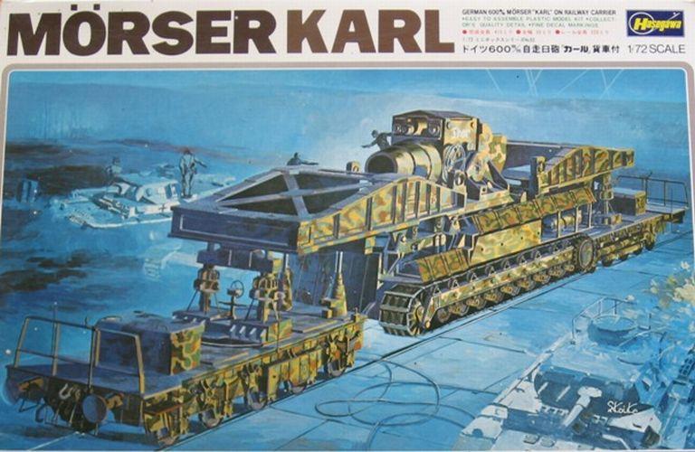 Mörser Karl on railway carrier