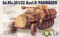 Sd.Kfz. 251/22 Ausf.D Pakwagen, maratások, fém lövegcső