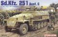 Sd.Kfz. 251/1 Ausf. C; 4 bónusz figura+sofőr, szemenkénti lánctalp