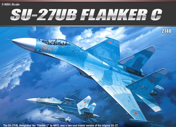 Academy 2140 -  1/48 Sukhoi SU-27B Flanker C Matricaív hiányzik 12.000Ft