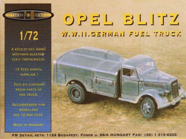 Opel Blitz Fuel truck; gyanta + maratás