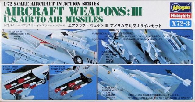 Hasegawa X72-3 - 1/72 Vegyes rakéták és egyebek - 1500ft (mindenféle vegyes, festve ragasztva)