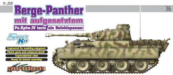 Dragon 6340 - 1/35 Berge-Panther mit aufgesetztem Pz.Kpfw.IV turm als Befehlspanzer 12.000ft