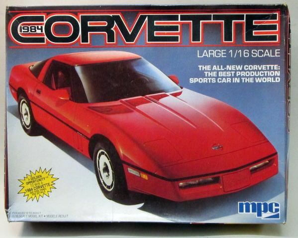 mpc1984corvette 1/16  14.000ft+posta  motorblokk ragasztva