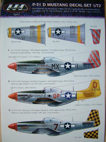 P-51D Mustangs 15th Air Force