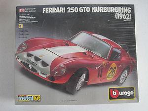 Bburago 7011 - 1/18 Ferrari 250 GTO Nürburgring (1962) - 5000ft (matrica hiányzik, elkezdve)