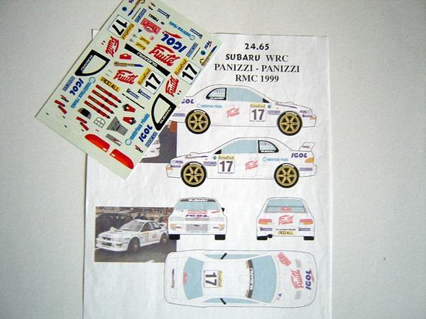Subaru Impreza WRC Panizzi matrica,1999 Monte,CB.COM,1500 forint