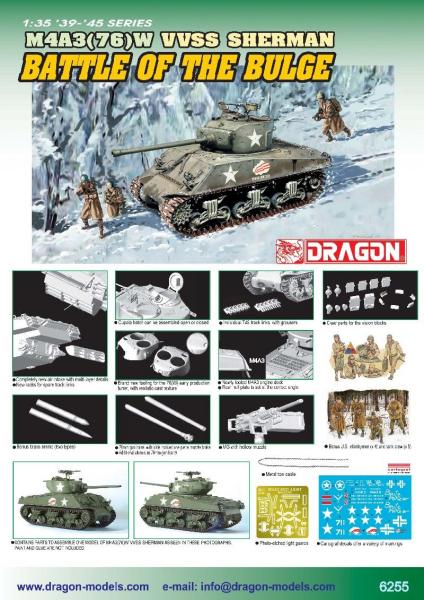 Dragon 1/35 M4A3 (76)W

Sértetlen csomagolás - fém lövegcső, 5 harckocsizó és 4 ejtőernyős figura, rézmaratás, fém drótkötél - 9.000 Ft.