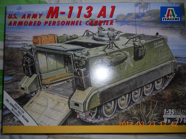 1:35 M113 (néhány alkatrész festve, olasz matrica hiányzik)- 3000Ft