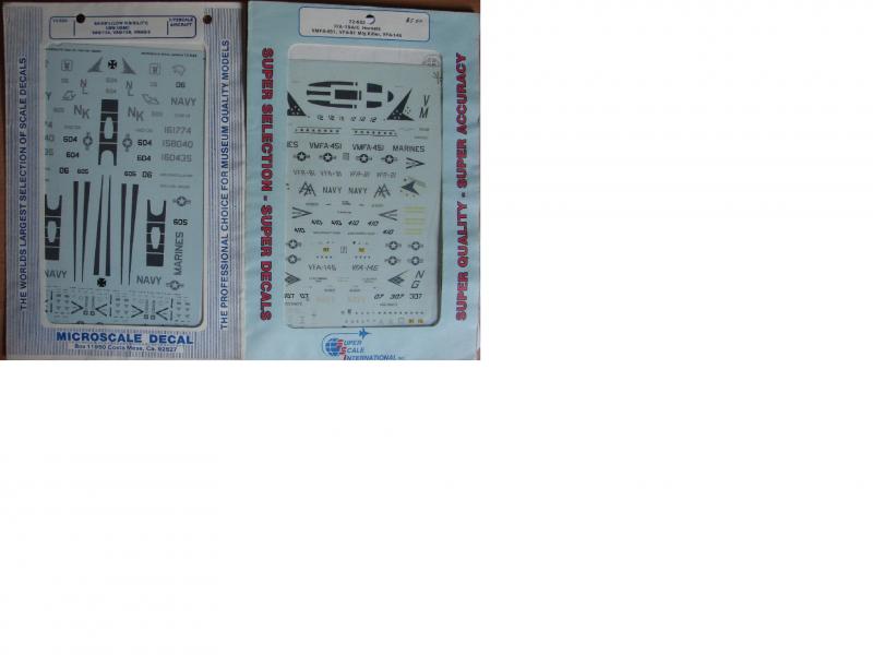microscaleea-6b, superscalef-18a-c

Microscale 1/72 EA-6B Prowler 2000Ft
Superscale 1/72 F/A-18A/C Hornet MiG killer 2000Ft