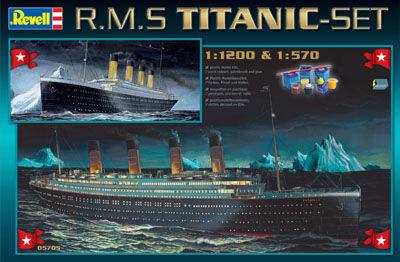 Revell titanic sett  1.570 & 1.1200          6000ft+posta

Festék nélkül