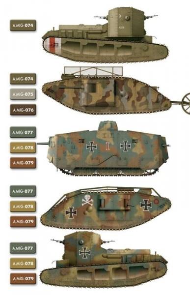 British and German Camouflage colours WWI (2)