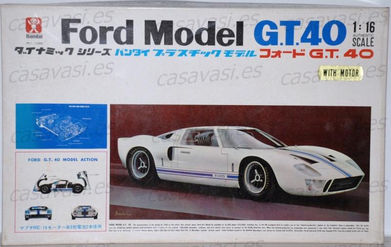 Bandai 1/16 Ford GT40 - 5000 Ft - összeépítve!