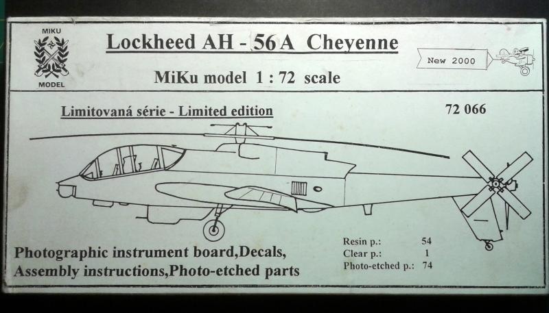 LOCKHEED AH-56A CHEYENNE 1-72 boxtop