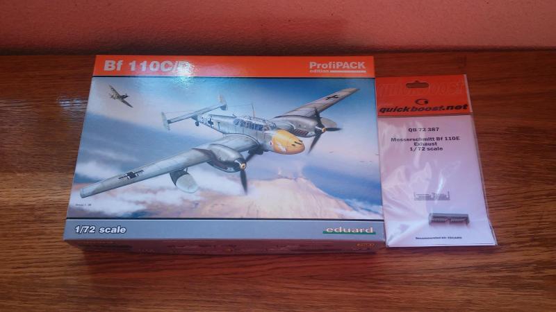 5000,-

Eduard 1/72 7081 Messerschmitt Bf-110C/D 
+ Quickboost 72387 Messerschmitt Bf-110 exhaust 
