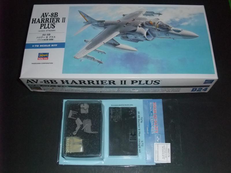 1/72 Hasegawa AV-8B Harrier II Plus + Kárpit szet

9500.- + posta.