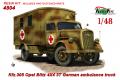4804 Kfz. 305 Opel Blitz 4X4 3T German ambulance truck

4804 Kfz. 305 Opel Blitz 4X4 3T German ambulance truck - Mentős változat