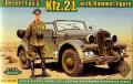 kfz 21 with rommel figure