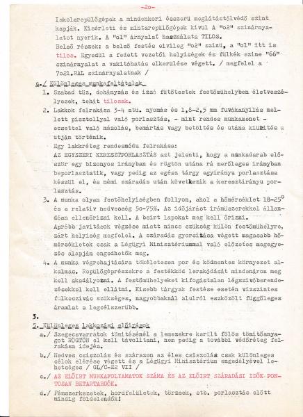 L.Dv. 20. oldal

a németL.Dv.521/1 utasítás magyarul, kiadási év 1941.november (a német eredeti kiadása, nem a fordítás éve)