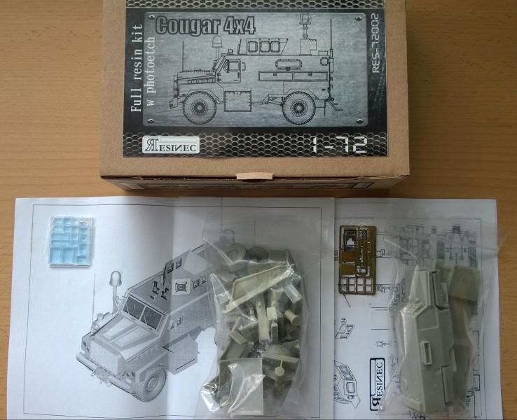 Force Protection Cougar 4x4 MRAP, 1/72, Resinec, 8000Ft