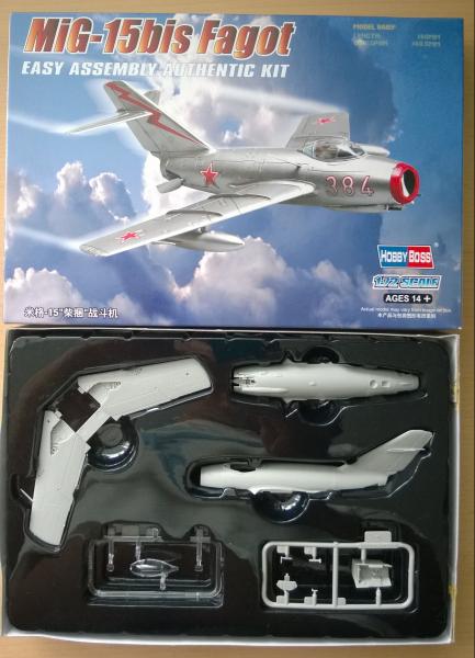 MIG-15 bis, 1/72,  Hobby Boss 3000Ft