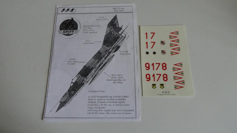 Mig-21 matrica - 1-72 - 1000