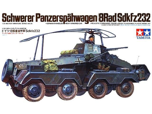 Sd.Kfz. 232 Schwerer Panzerspähwagen Tamiya 35036

Doboztető.