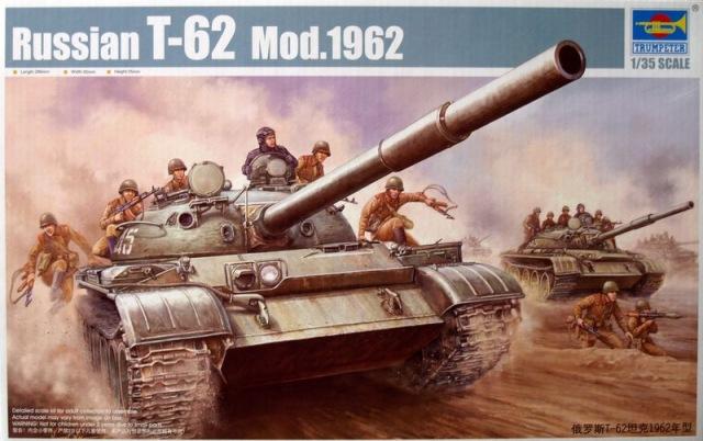 Russian T-62 Mod.1962; maratással, fém lövegcsővel