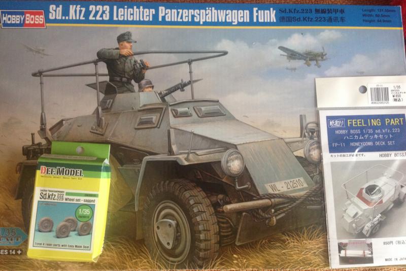 hobbyboss sdkfz 223 def kerekekkel, kamizukuri ráccsal 15400 + posta