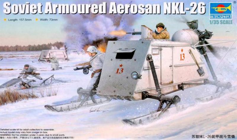 NKL-26 Soviet Armoured Aerosan; maratás + 1 figurával