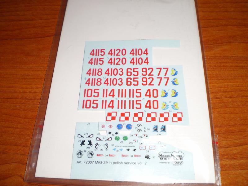 Míg-29 Model Maker decal 1/72 1 gép matricája hiányzik 1000 ft