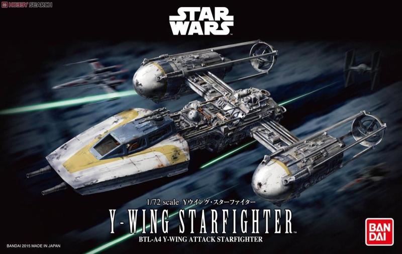 Y-Wing StarFighter; 3 pilóta figurával