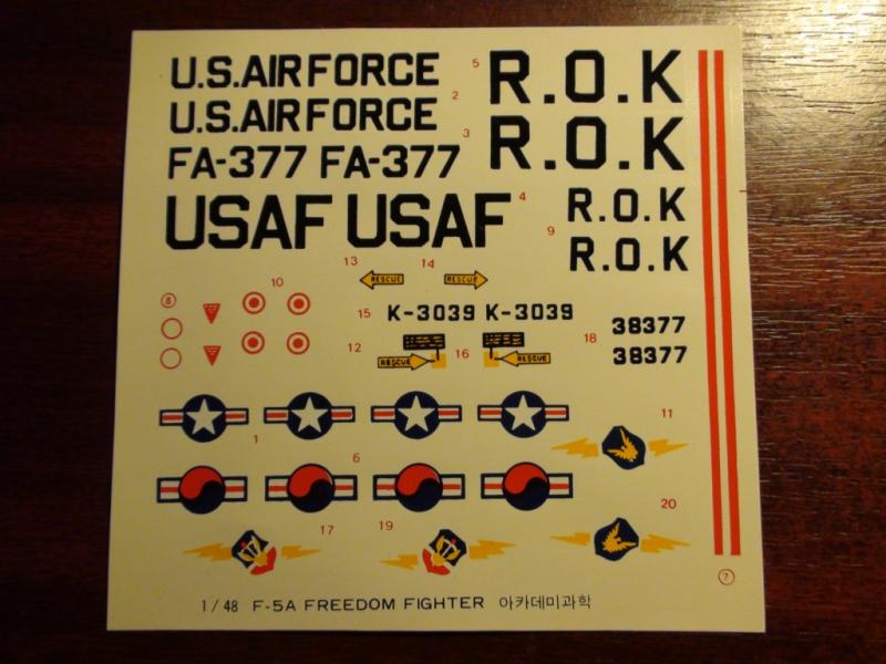 F-5A Freedom Fighter - 1/48

Academy F-5A Freedom Fighter USAF, R.O.K.AF, 1/48-as, 1200 HUF
