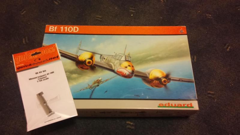 8000,-

Eduard 1/48
8202 Messerschmitt Bf-110D
+ Quickboost 48155 Bf-110 exhaust 