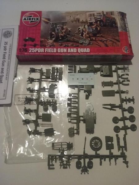 airfix 25 pdr FIELD GON + QUAD 2000FT