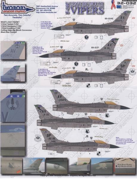 f-16

1/32 Twobobs F-16 decals 2,000 Ft
