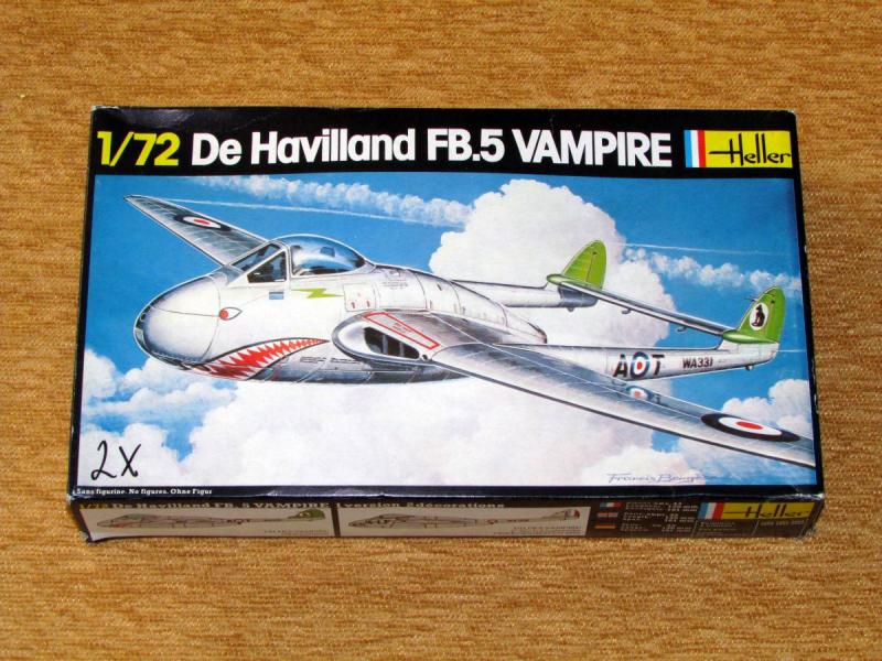 Heller 1_72 De Havilland FB.5 Vampire  1.700.-