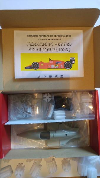 Studio27 Ferrari F1-87-88 kit content