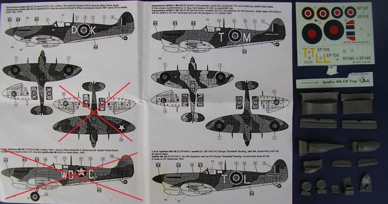 Pavla Spitfire Mk. V. konv. for Revell - 1.