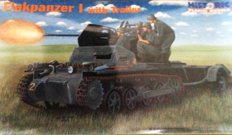 Flakpanzer I with Trailer; maratás, szemenkénti lánctalp, részletes belsőtér