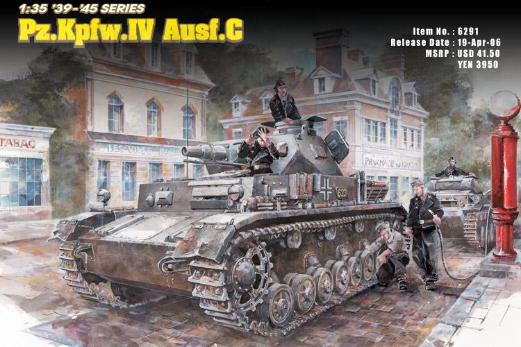 Pz.Kpfw. IV Ausf. C; Magic Track, fém lövegcső, réz lőszerek, maratások, fém vontatókábel