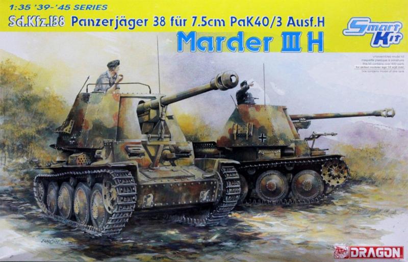Marder III H Sd.Kfz. 138 Panzerjager 38 fur 7.5cm Pak 40 3 Ausf H; Magic Track, fém lövegcső, maratások