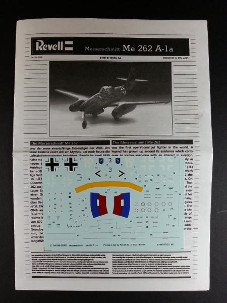 Revell Me 262A-1a

500Ft