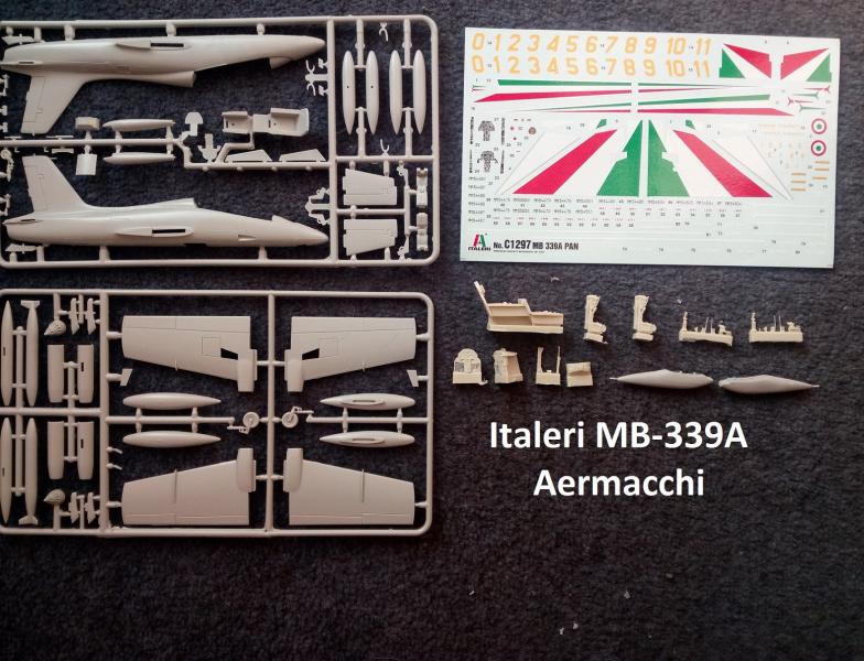 Italeri MB-339A -műgyanta alkatrészekkel