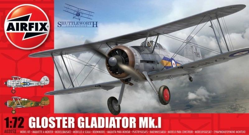 Airfix 02052 Gloster Gladiator Mk.I; RAF és ír matricák