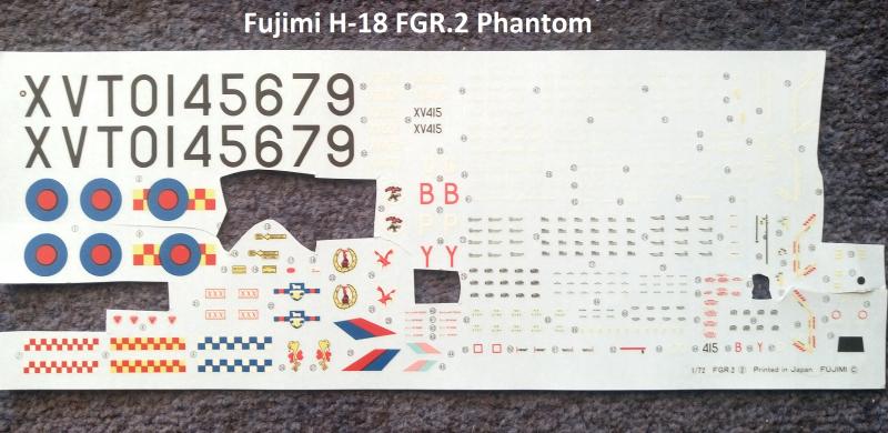 Fujimi  H-18 Phantom FGR-2 Fire Birds matrica